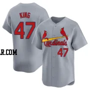 John King Men's St. Louis Cardinals Gray Limited Away Jersey