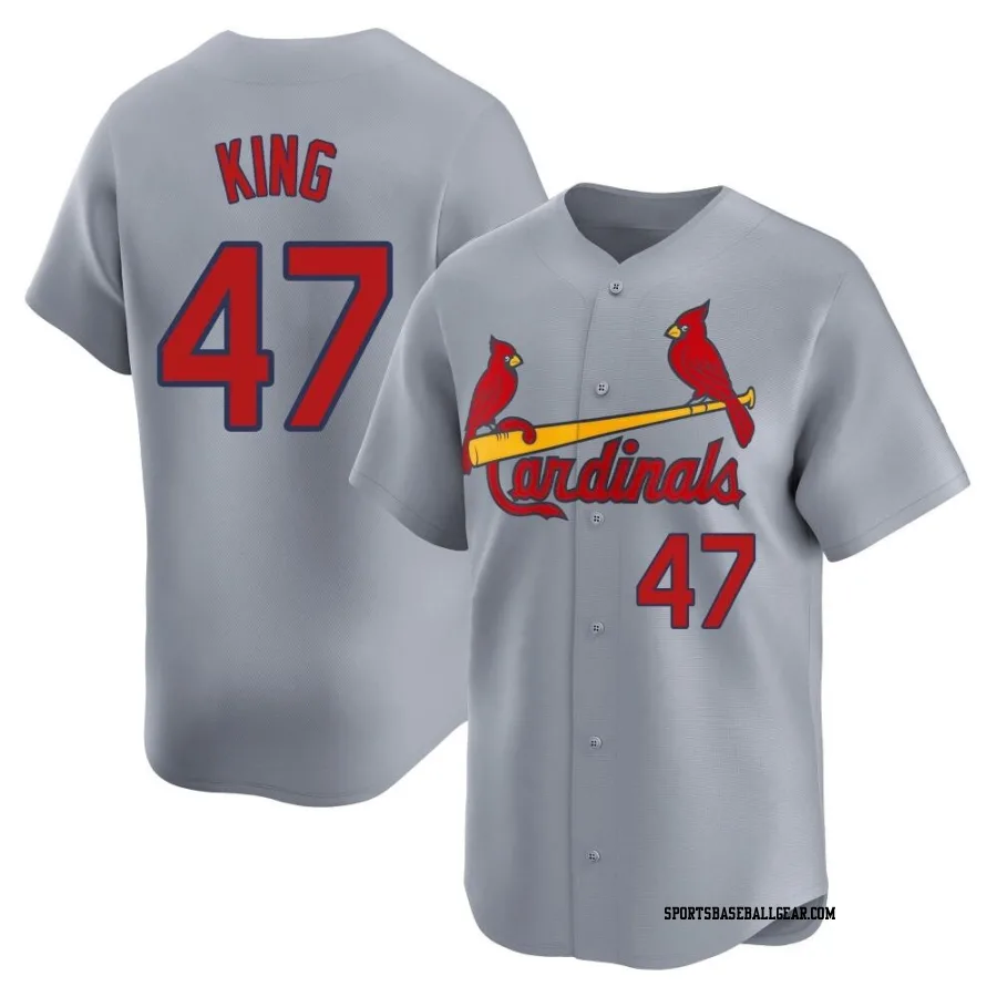 John King Men's St. Louis Cardinals Gray Limited Away Jersey