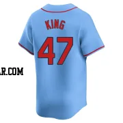 John King Men's St. Louis Cardinals Light Blue Limited Alternate Jersey