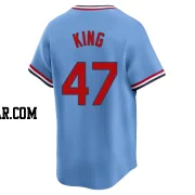 John King Men's St. Louis Cardinals Light Blue Limited Cooperstown Collection Jersey