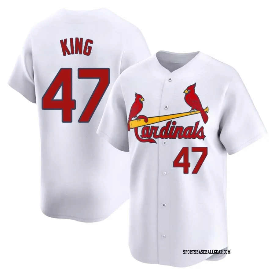 John King Men's St. Louis Cardinals White Limited Home Jersey