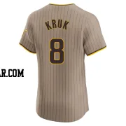 John Kruk Men's San Diego Padres Brown Elite Alternate Jersey