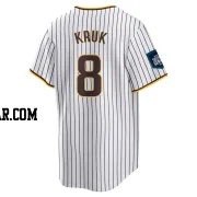 John Kruk Men's San Diego Padres White Replica 2024 World Tour Seoul Series Home Jersey