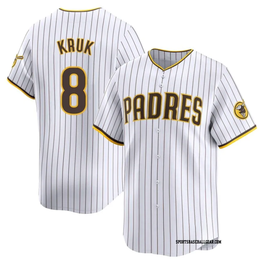 John Kruk Youth San Diego Padres White Limited Home Jersey