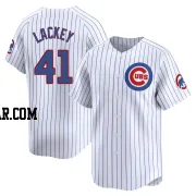 John Lackey Men's Chicago Cubs White Limited Home Jersey