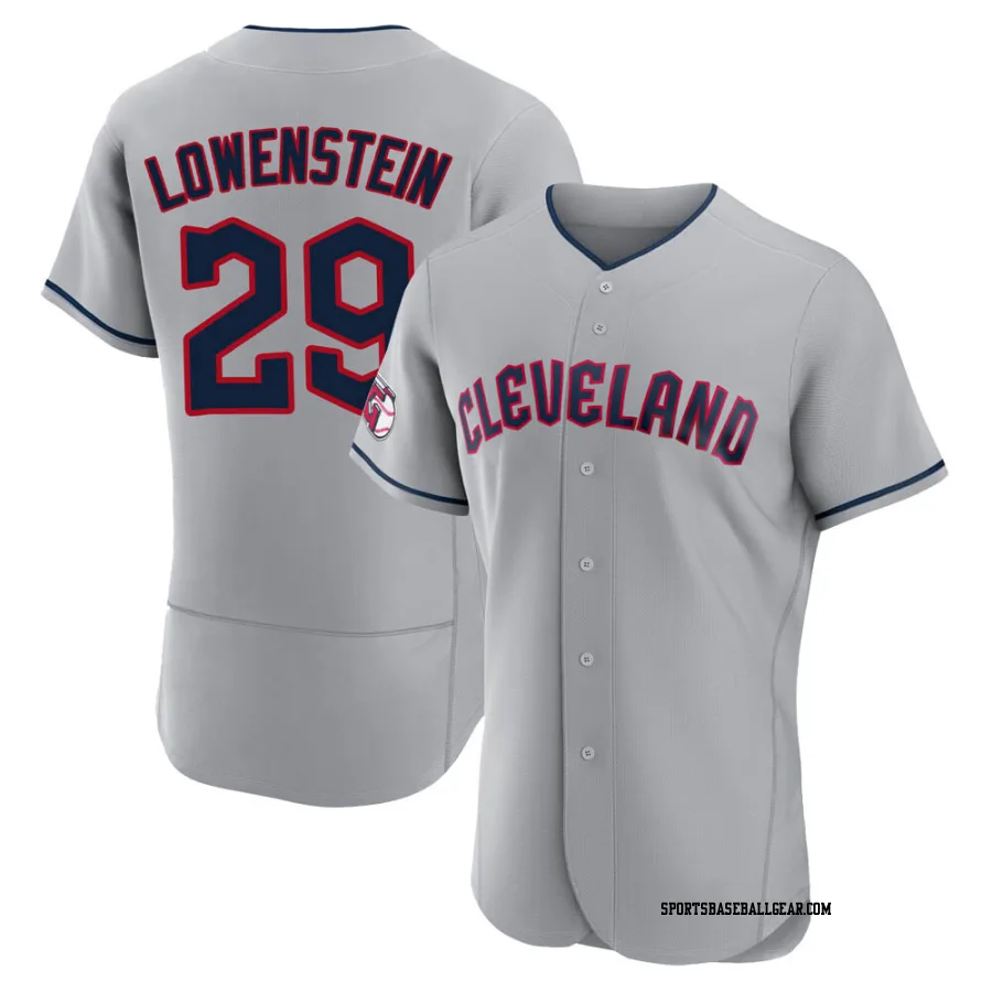 John Lowenstein Men's Cleveland Guardians Gray Authentic Road Jersey