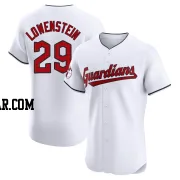 John Lowenstein Men's Cleveland Guardians White Elite Home Jersey