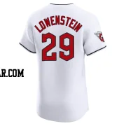 John Lowenstein Men's Cleveland Guardians White Elite Home Jersey