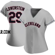 John Lowenstein Women's Cleveland Guardians Gray Replica Road Jersey