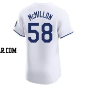 John McMillon Men's Kansas City Royals White Elite Home Jersey