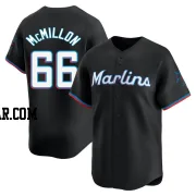 John McMillon Men's Miami Marlins Black Limited Alternate Jersey