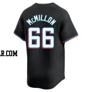 John McMillon Men's Miami Marlins Black Limited Alternate Jersey