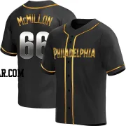 John McMillon Men's Philadelphia Phillies Black Golden Replica Alternate Jersey