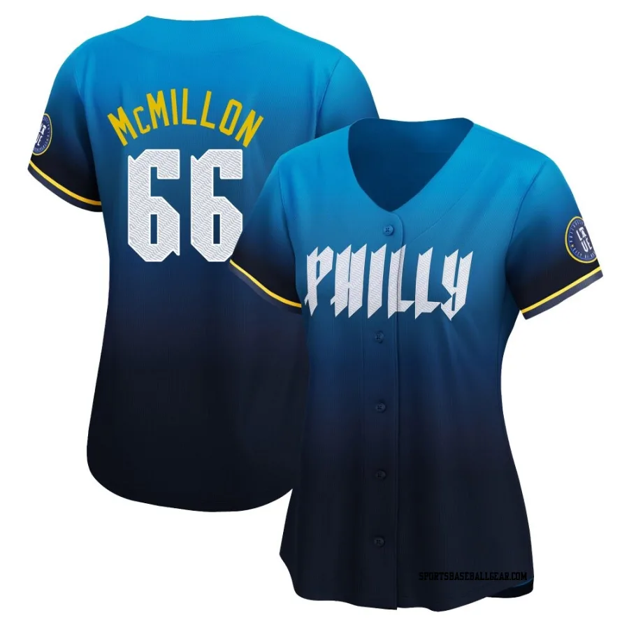 John McMillon Women's Philadelphia Phillies Blue Limited 2024 City Connect Jersey