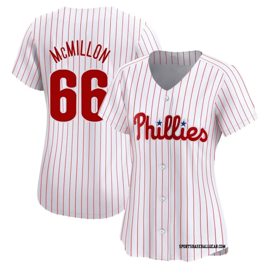 John McMillon Women's Philadelphia Phillies White Limited Home Jersey