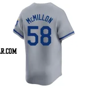 John McMillon Youth Kansas City Royals Gray Limited Away Jersey