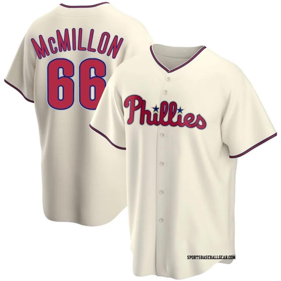 John McMillon Youth Philadelphia Phillies Cream Replica Alternate Jersey