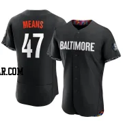 John Means Men's Baltimore Orioles Black Authentic 2023 City Connect Jersey