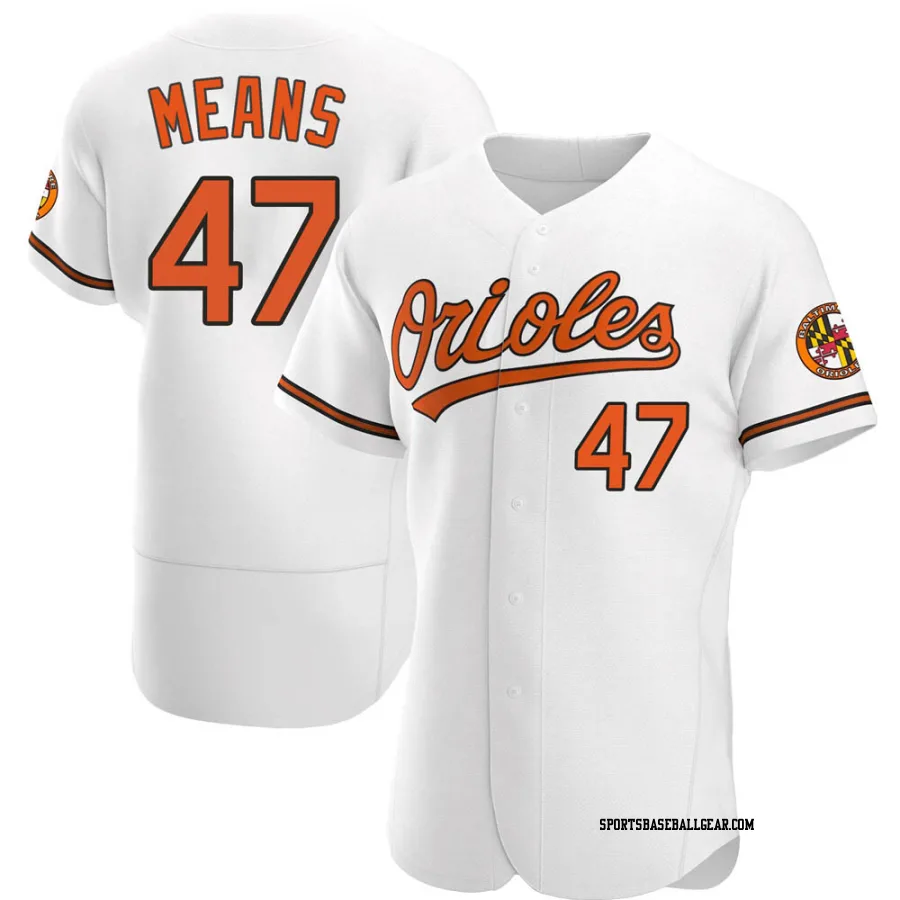 John Means Men's Baltimore Orioles White Authentic Home Jersey