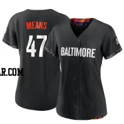 John Means Women's Baltimore Orioles Black Authentic 2023 City Connect Jersey