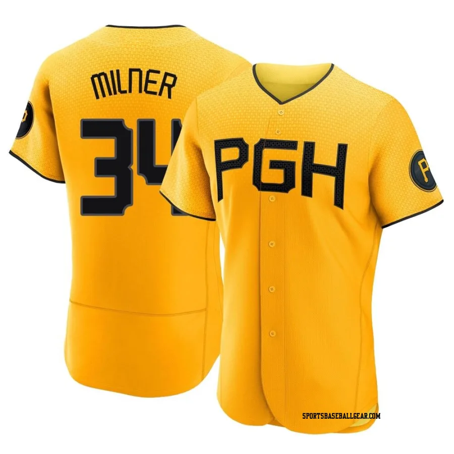 John Milner Men's Pittsburgh Pirates Gold Authentic 2023 City Connect Jersey