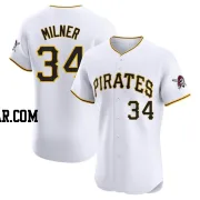 John Milner Men's Pittsburgh Pirates White Elite Home Jersey