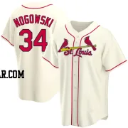 John Nogowski Men's St. Louis Cardinals Cream Replica Alternate Jersey