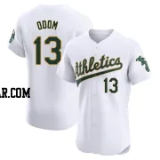 John Odom Men's Oakland Athletics White Elite Home Jersey