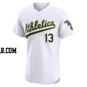 John Odom Men's Oakland Athletics White Elite Home Jersey