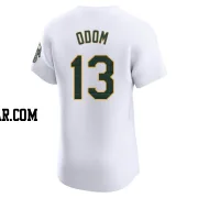 John Odom Men's Oakland Athletics White Elite Home Jersey