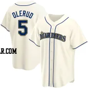 John Olerud Men's Seattle Mariners Cream Replica Alternate Jersey