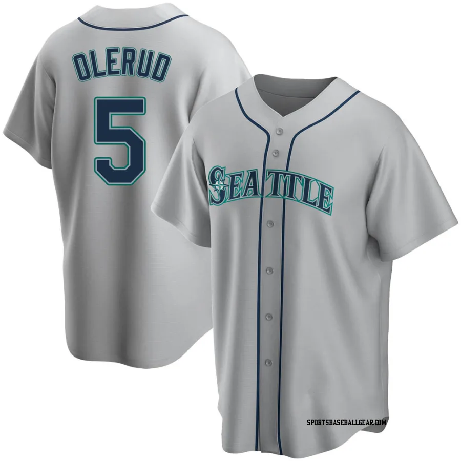 John Olerud Men's Seattle Mariners Gray Replica Road Jersey