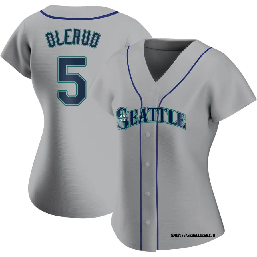 John Olerud Women's Seattle Mariners Gray Replica Road Jersey