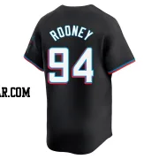 John Rooney Men's Miami Marlins Black Limited Alternate Jersey