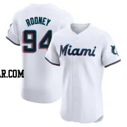 John Rooney Men's Miami Marlins White Elite Home Jersey