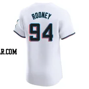 John Rooney Men's Miami Marlins White Elite Home Jersey