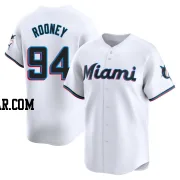 John Rooney Men's Miami Marlins White Limited Home Jersey