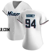 John Rooney Women's Miami Marlins White Replica Home Jersey