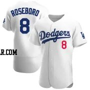 John Roseboro Men's Los Angeles Dodgers White Authentic Home Jersey