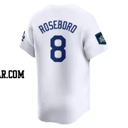 John Roseboro Men's Los Angeles Dodgers White Limited 2024 World Tour Seoul Series Home Jersey