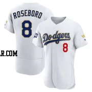 John Roseboro Men's Los Angeles Dodgers White/Gold Authentic 2021 Gold Program Player Jersey