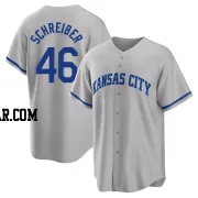 John Schreiber Men's Kansas City Royals Gray Replica 2022 Road Jersey