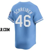 John Schreiber Men's Kansas City Royals Light Blue Limited Alternate Jersey