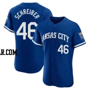 John Schreiber Men's Kansas City Royals Royal Authentic 2022 Alternate Jersey