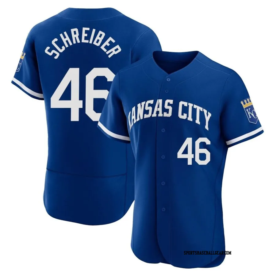 John Schreiber Men's Kansas City Royals Royal Authentic 2022 Alternate Jersey