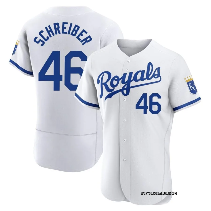 John Schreiber Men's Kansas City Royals White Authentic 2022 Home Jersey