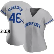 John Schreiber Women's Kansas City Royals Gray Authentic 2022 Road Jersey