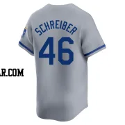 John Schreiber Youth Kansas City Royals Gray Limited Away Jersey