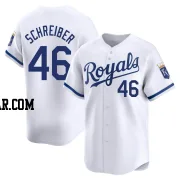 John Schreiber Youth Kansas City Royals White Limited Home Jersey