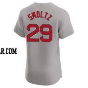 John Smoltz Men's Boston Red Sox Gray Elite Road Jersey